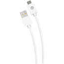 Braided USB-C(TM) to USB-A Cable, 10ft (White)-Wall Chargers-JadeMoghul Inc.