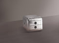 Brancaster End Table, Aluminum-Side Tables and End Tables-Aluminum-Aluminum Ply-JadeMoghul Inc.