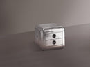 Brancaster End Table, Aluminum-Side Tables and End Tables-Aluminum-Aluminum Ply-JadeMoghul Inc.