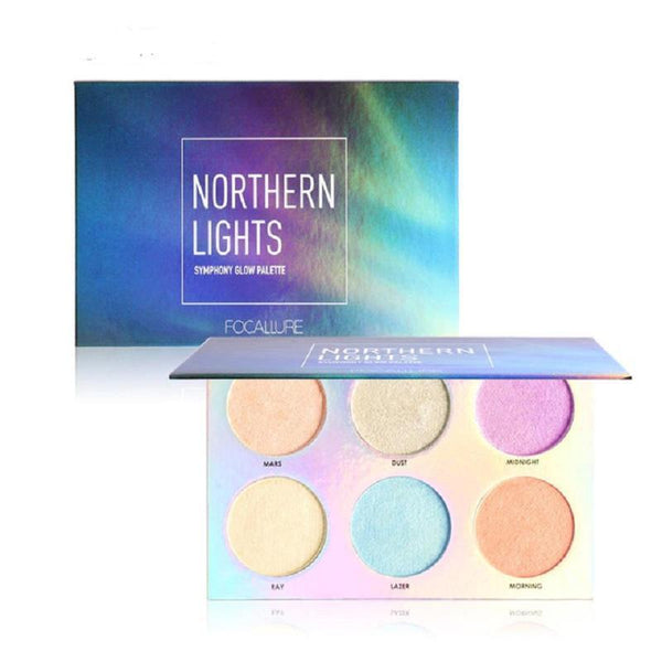 Brand Aurora Glow Kit Shimmer Bronzer and Highlighter Palette Powder Illuminator Face Rainbow Make Up Drop Shipping--JadeMoghul Inc.