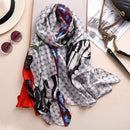 Brand Designer Silk Scarf High Quality Foulard Bandana Long Lrage Shawls Wrpas Winter Neck Scarves Pashmina Lady Hijab 2020 New AExp