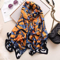 Brand Designer Silk Scarf High Quality Foulard Bandana Long Lrage Shawls Wrpas Winter Neck Scarves Pashmina Lady Hijab 2020 New AExp