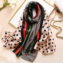 Brand Designer Silk Scarf High Quality Foulard Bandana Long Lrage Shawls Wrpas Winter Neck Scarves Pashmina Lady Hijab 2020 New AExp