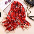 Brand Designer Silk Scarf High Quality Foulard Bandana Long Lrage Shawls Wrpas Winter Neck Scarves Pashmina Lady Hijab 2020 New AExp