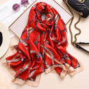 Brand Designer Silk Scarf High Quality Foulard Bandana Long Lrage Shawls Wrpas Winter Neck Scarves Pashmina Lady Hijab 2020 New AExp