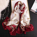 Brand Designer Silk Scarf High Quality Foulard Bandana Long Lrage Shawls Wrpas Winter Neck Scarves Pashmina Lady Hijab 2020 New AExp