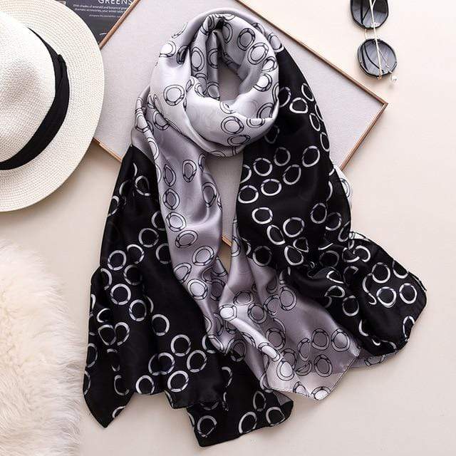 Brand Designer Silk Scarf High Quality Foulard Bandana Long Lrage Shawls Wrpas Winter Neck Scarves Pashmina Lady Hijab 2020 New AExp