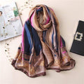 Brand Designer Silk Scarf High Quality Foulard Bandana Long Lrage Shawls Wrpas Winter Neck Scarves Pashmina Lady Hijab 2020 New AExp