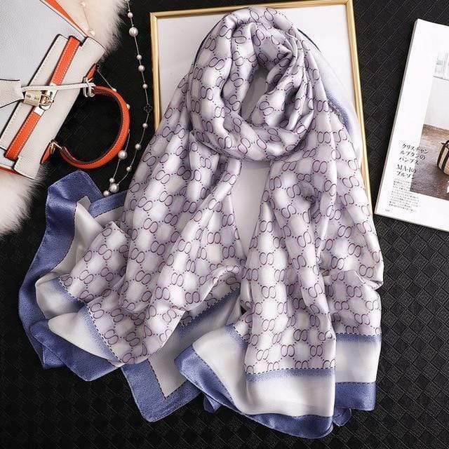 Brand Designer Silk Scarf High Quality Foulard Bandana Long Lrage Shawls Wrpas Winter Neck Scarves Pashmina Lady Hijab 2020 New AExp