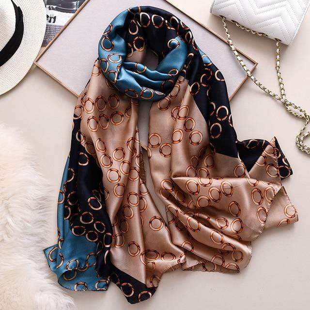 Brand Designer Silk Scarf High Quality Foulard Bandana Long Lrage Shawls Wrpas Winter Neck Scarves Pashmina Lady Hijab 2020 New AExp