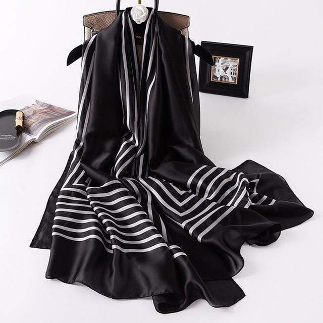 Brand Designer Silk Scarf High Quality Foulard Bandana Long Lrage Shawls Wrpas Winter Neck Scarves Pashmina Lady Hijab 2020 New AExp