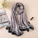 Brand Designer Silk Scarf High Quality Foulard Bandana Long Lrage Shawls Wrpas Winter Neck Scarves Pashmina Lady Hijab 2020 New JadeMoghul Inc. 