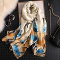 Brand Designer Silk Scarf High Quality Foulard Bandana Long Lrage Shawls Wrpas Winter Neck Scarves Pashmina Lady Hijab 2020 New JadeMoghul Inc. 