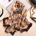 Brand Designer Silk Scarf High Quality Foulard Bandana Long Lrage Shawls Wrpas Winter Neck Scarves Pashmina Lady Hijab 2020 New JadeMoghul Inc. 