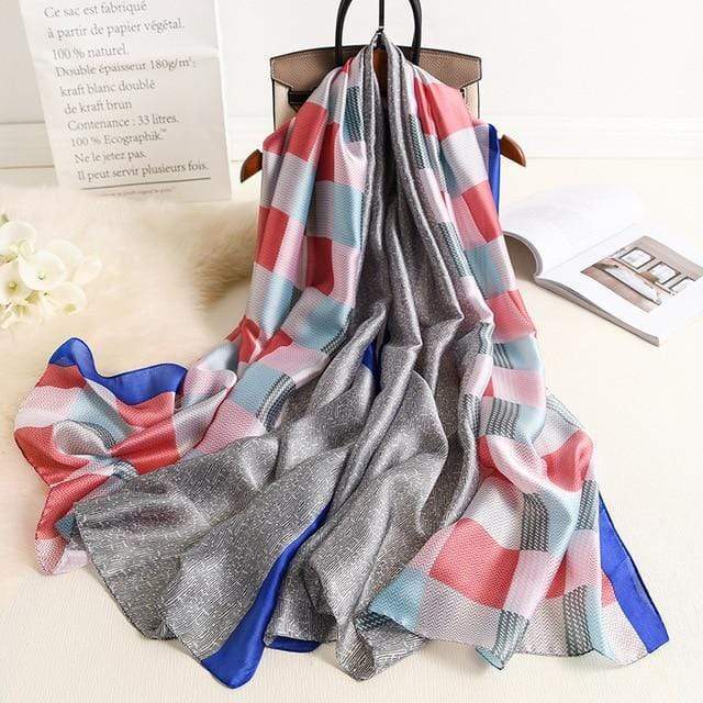 Brand Designer Silk Scarf High Quality Foulard Bandana Long Lrage Shawls Wrpas Winter Neck Scarves Pashmina Lady Hijab 2020 New JadeMoghul Inc. 