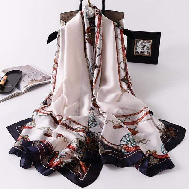 Brand Designer Silk Scarf High Quality Foulard Bandana Long Lrage Shawls Wrpas Winter Neck Scarves Pashmina Lady Hijab 2020 New JadeMoghul Inc. 