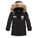 Brand Fashion Children's Down Jackets/coat winter fur Big boy Coat thick duck Down feather jacket Outerwear cold winter-40degree-Black-6-JadeMoghul Inc.