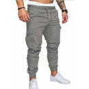 Brand Men Pants Multi Pocket Hip Hop Harem Joggers Pants 2018 Male Trousers Mens Joggers Solid Pants Sweatpants Large Size M-3XL-CKW01G-M-JadeMoghul Inc.