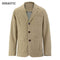 Brand New blazer men Casual Blazer Cotton Denim Parka Men's slim fit Jackets Army Green Khaki Large Size M - XXXL 4XL Coat-Khaki-M-JadeMoghul Inc.