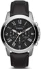 Fossil Grant Chronograph Black Leather Strap FS4812 Men's Watch