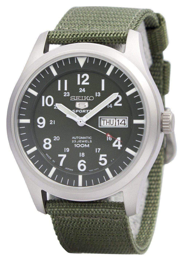 Branded Watches Seiko 5 Military Automatic Sports Japan Made SNZG09 SNZG09J1 SNZG09J Men's Watch Seiko
