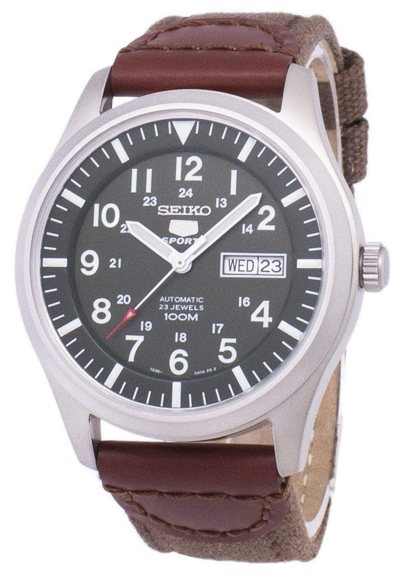 Branded Watches Seiko 5 Sports Automatic Canvas Strap SNZG09K1-NS1 Men's Watch Seiko