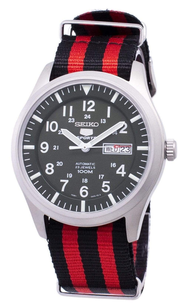 Branded Watches Seiko 5 Sports Automatic Nato Strap SNZG09K1-NATO3 Men's Watch Seiko