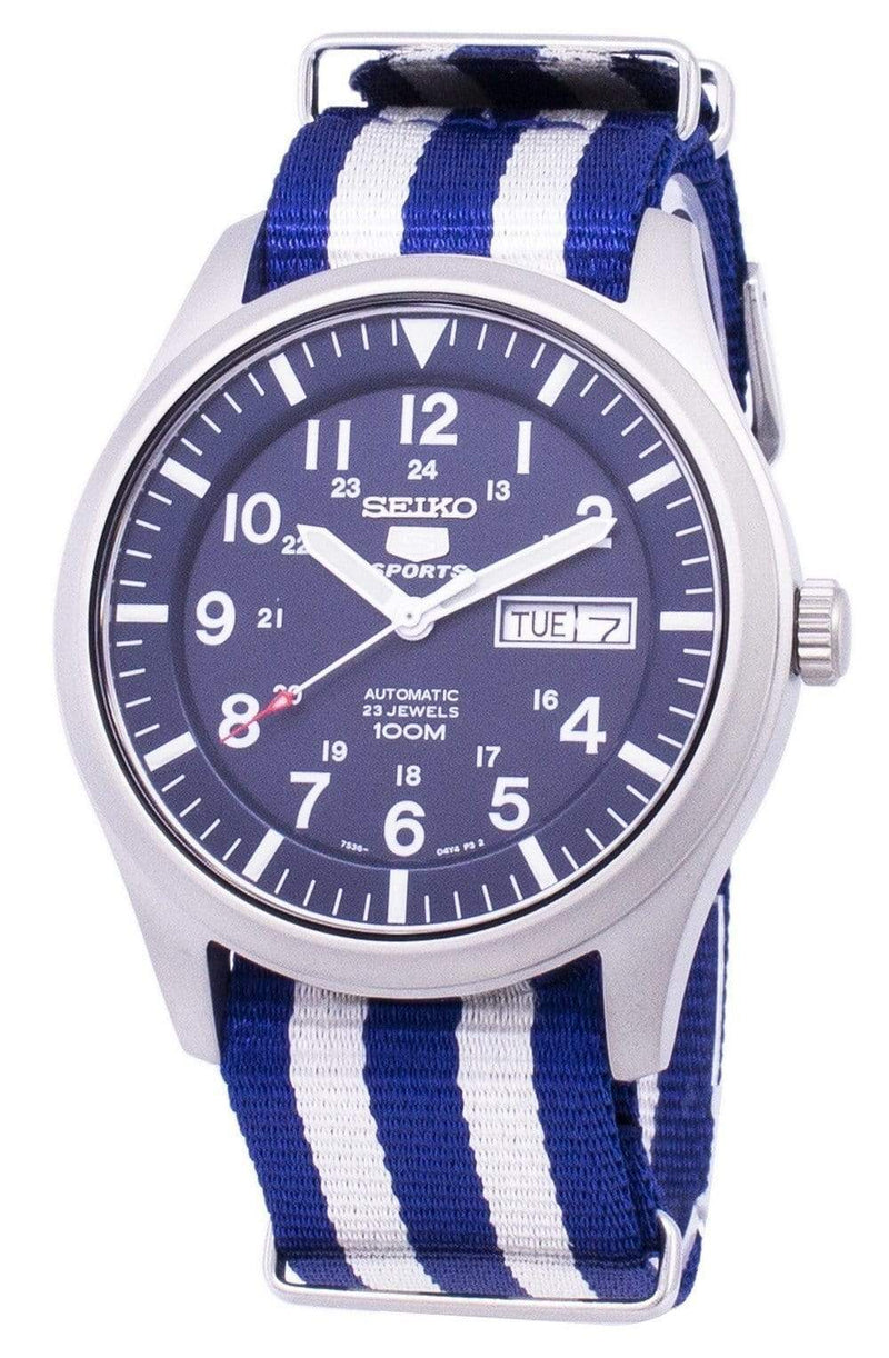 Branded Watches Seiko 5 Sports Automatic Nato Strap SNZG11K1-NATO2 Men's Watch Seiko