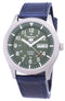 Branded Watches Seiko 5 Sports SNZG09K1-LS13 Automatic Dark Blue Leather Strap Men's Watch Seiko