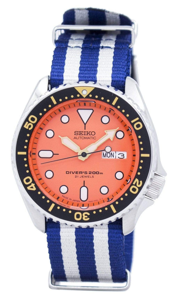 Branded Watches Seiko Automatic Diver's 200M NATO Strap SKX011J1-NATO2 Men's Watch Seiko