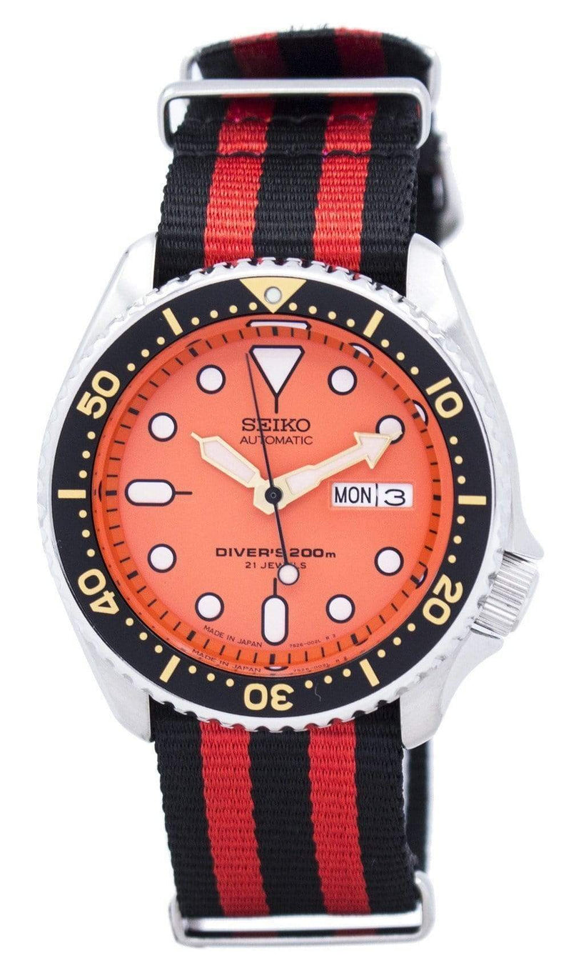 Branded Watches Seiko Automatic Diver's 200M NATO Strap SKX011J1-NATO3 Men's Watch Seiko