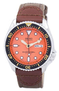 Branded Watches Seiko Automatic Diver's Canvas Strap SKX011J1-NS1 200M Men's Watch Seiko