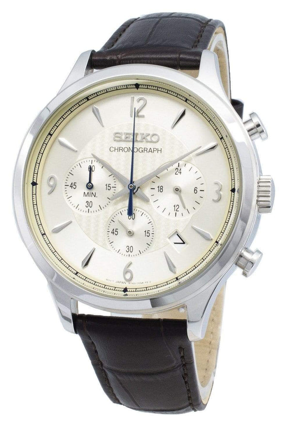 Branded Watches Seiko Chronograph SSB341P SSB341P1 SSB341 Analog Quartz Men's Watch Seiko