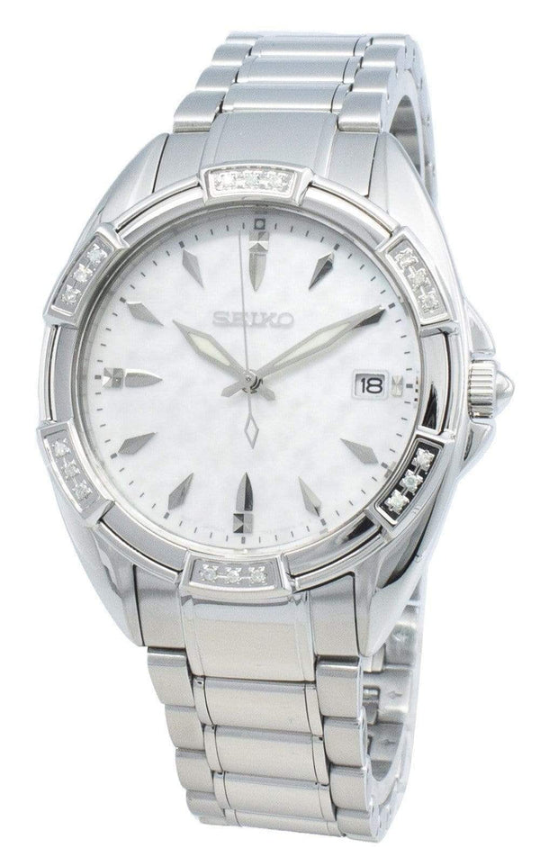 Branded Watches Seiko Classic SKK883P SKK883P1 SKK883 Diamond Accents Quartz Women's Watch Seiko