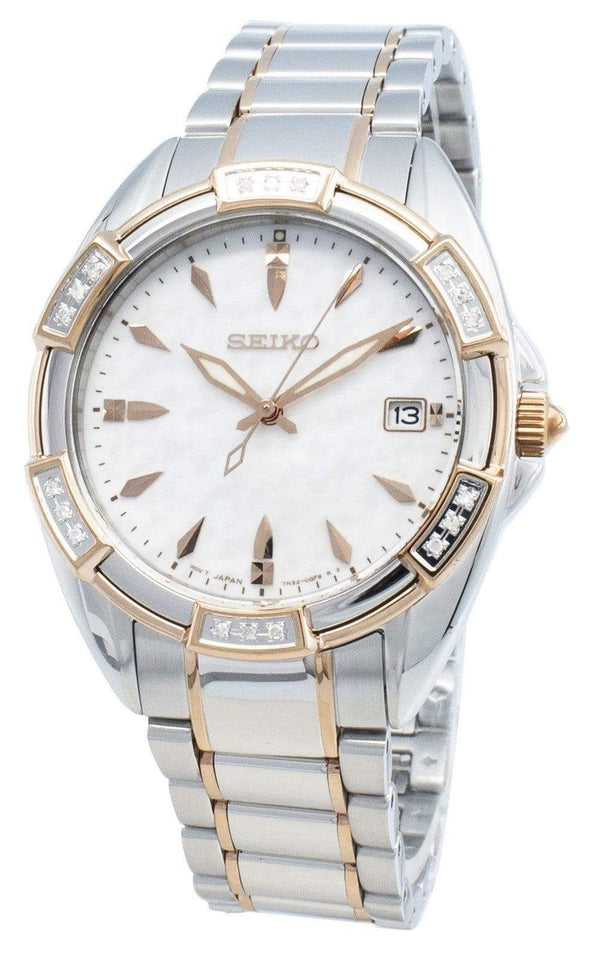 Branded Watches Seiko Conceptual SKK878P SKK878P1 SKK878 Diamond Accents Quartz Women's Watch Seiko