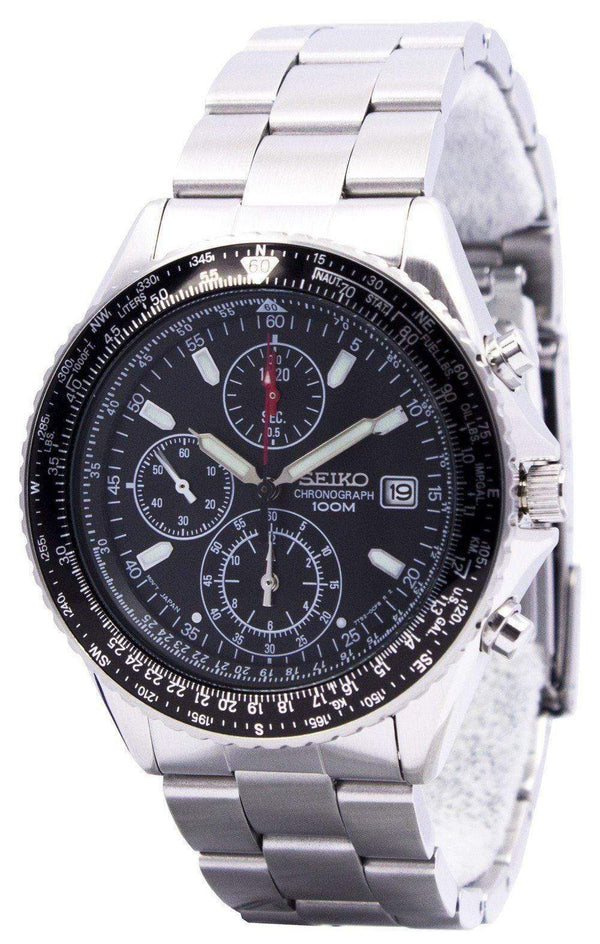 Branded Watches Seiko Flightmaster Pilot Slide Rule Chronograph SND253 SND253P1 SND253P Men's Watch Seiko