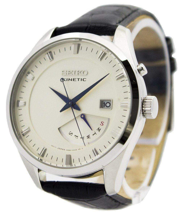 Branded Watches Seiko Kinetic Leather Strap SRN071 SRN071P1 SRN071P Men's Watch Seiko