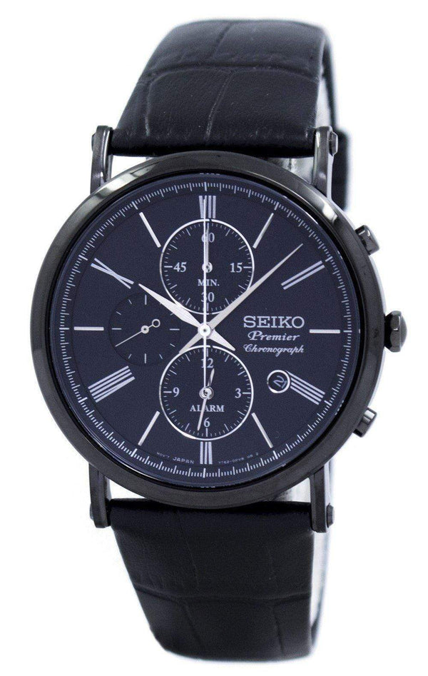 Branded Watches Seiko Premier Chronograph Alarm Quartz SNAF79 SNAF79P1 SNAF79P Men's Watch Seiko