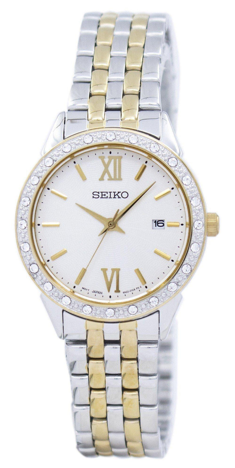 Branded Watches Seiko Quartz Diamond Accent SUR690 SUR690P1 SUR690P Women's Watch Seiko