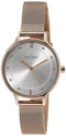 Branded Watches Skagen Anita Silver Dial Crystal Rose Gold-Tone Mesh Bracelet SKW2151 Women's Watch Skagen