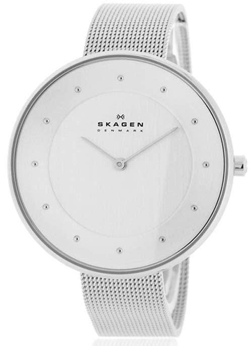 Branded Watches Skagen Gitte Silver Dial Crystals Stainless Steel SKW2140 Women's Watch Skagen