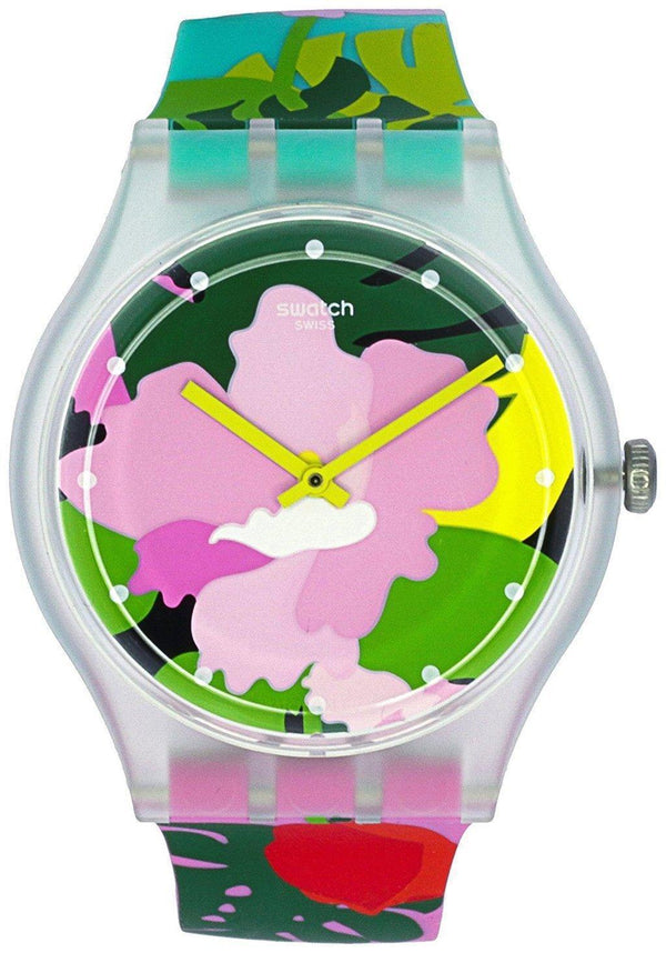 Branded Watches Swatch Originals Tropical Garden Analog Quartz SUOK132 Unisex Watch Swatch