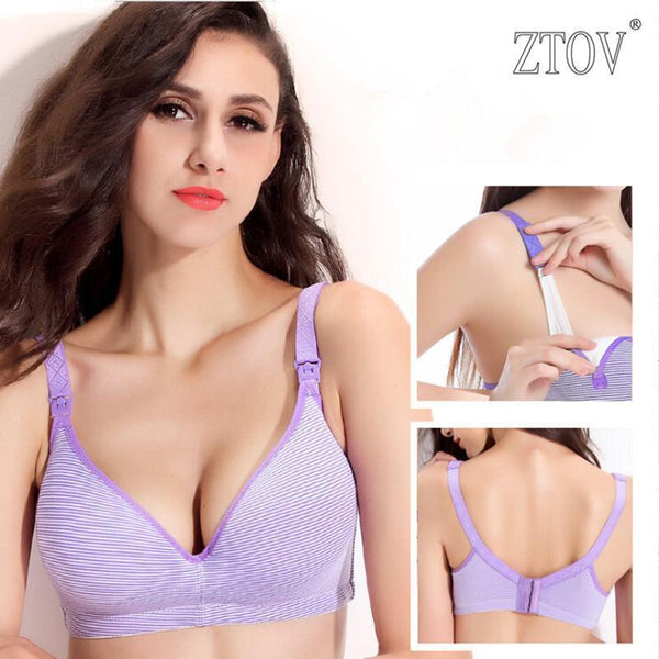 ZTOV New Breastfeeding cotton Maternity Nursing Bra sleep bras for nursing pregnant women soutien gorge allaitement underwear