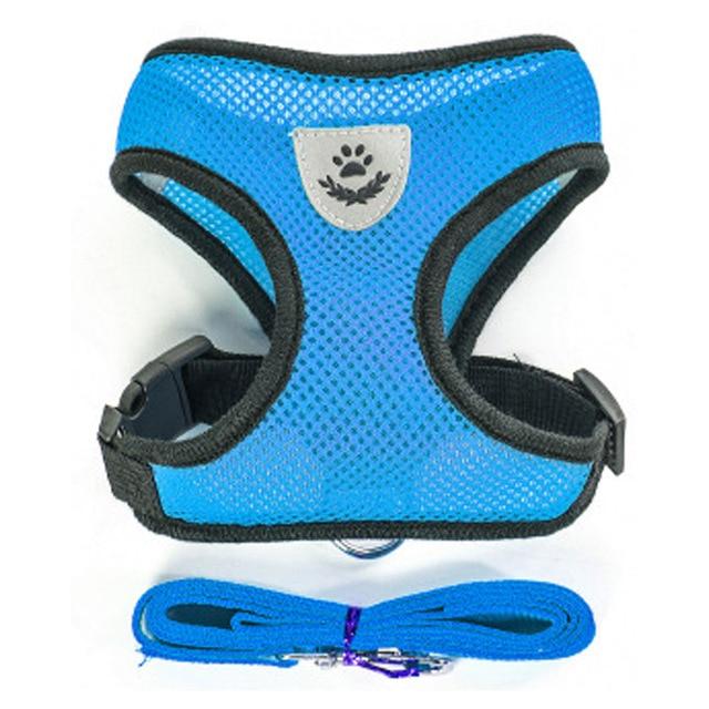 Breathable Small Dog Pet Harness and Leash Set Puppy Cat Vest Harness Collar For Chihuahua Pug Bulldog Cat arnes perro JadeMoghul Inc. 