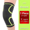 Breathable warmth Kneepad winter sports safety Knee Pads Training Elastic Knee Support knee protect 1pcs-Green-L-JadeMoghul Inc.