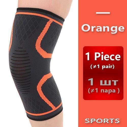 Breathable warmth Kneepad winter sports safety Knee Pads Training Elastic Knee Support knee protect 1pcs-Orange-L-JadeMoghul Inc.