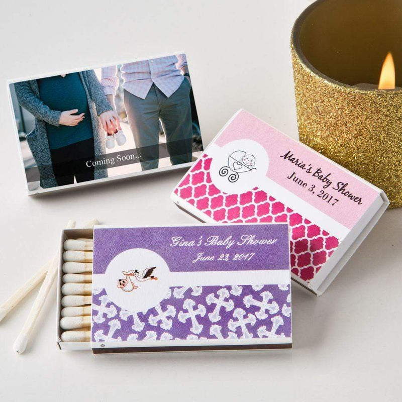 Bridal Shower Decorations Personalized  Matchbox favors (pack of 50) Fashioncraft