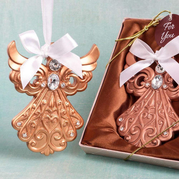 Bridal Shower Decorations Rose Gold Guardian Angel Ornament from Fashioncraft Fashioncraft