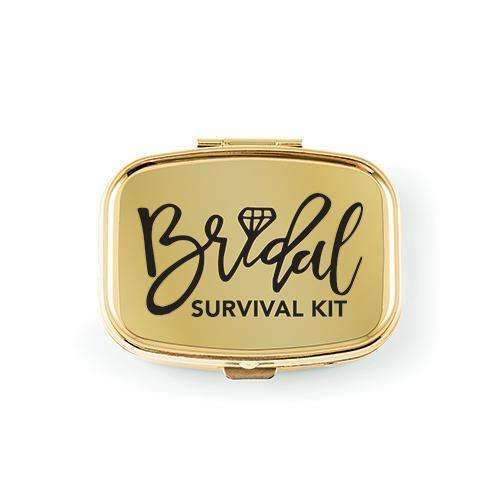 Bridal Survival Small Gold Pocket-Purse Pill Box (Pack of 1)-Personalized Gifts for Women-JadeMoghul Inc.