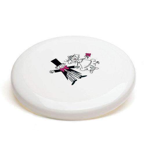 Bride & Groom Frisbee (Pack of 1)-Personalized Gifts By Type-JadeMoghul Inc.